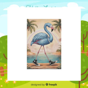 Kamala Harris Blue Flamingo 2024 Flags
