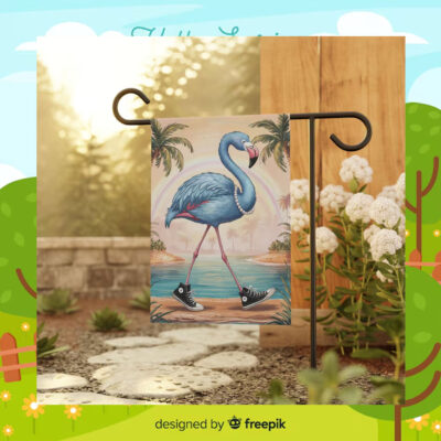 Kamala Harris Blue Flamingo 2024 Flags