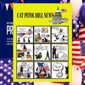 Kamala Harris Cat-Potial Hill Poster