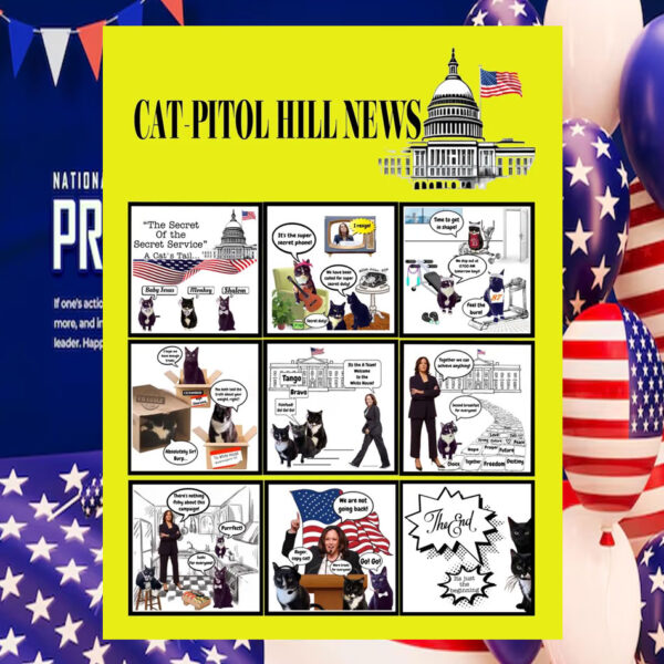 Kamala Harris Cat-Potial Hill Poster