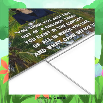 Kamala Harris Coconut Tree 2024 Plastic Yard Sign