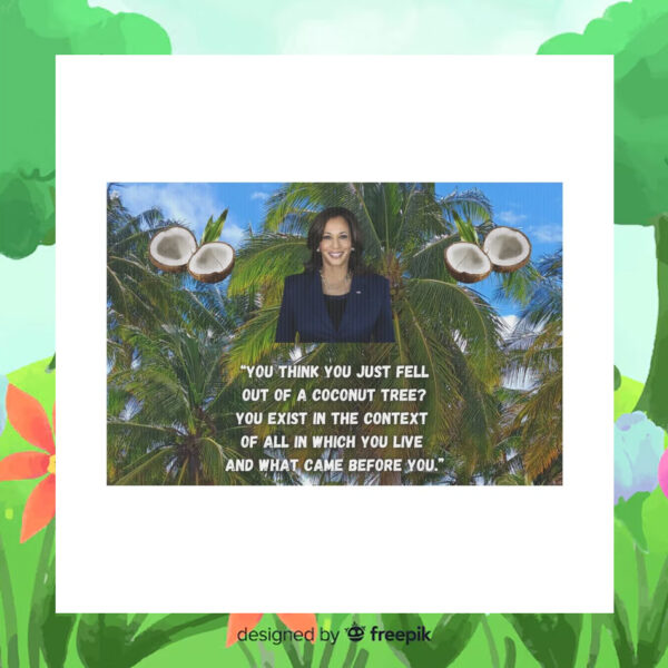 Kamala Harris Coconut Tree 2024 Plastic Yard Sign