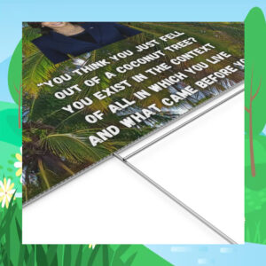 Kamala Harris Coconut Tree Plastic Yard Signs