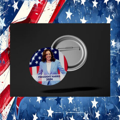 Kamala Harris For President Pin Button