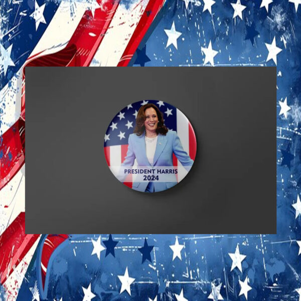 Kamala Harris For President Pin Button