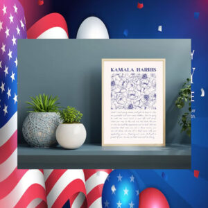 Kamala Harris Inspirational Quote Wall Art Poster