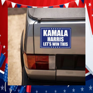 Kamala Harris Let's Win This Car Magnets