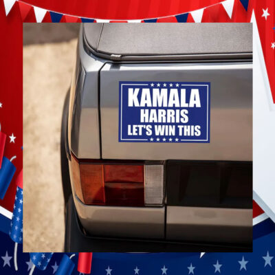 Kamala Harris Let's Win This Car Magnets