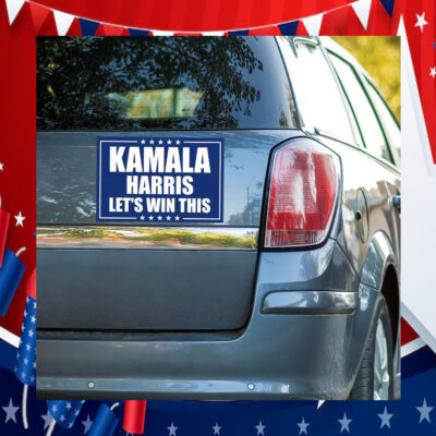 Kamala Harris Let's Win This Car Magnets