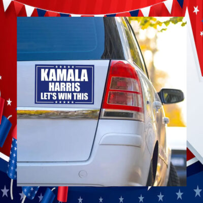 Kamala Harris Let's Win This Car Magnets