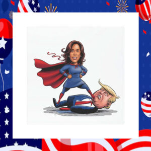 Kamala Harris Superhero Car Magnet