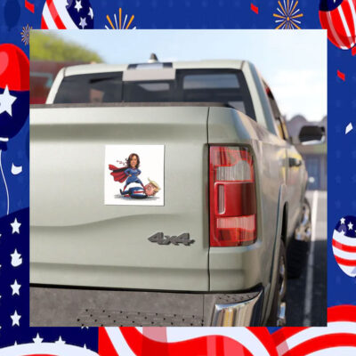 Kamala Harris Superhero Car Magnet