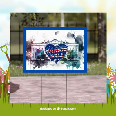 Kamala Harris Tim Walz 2024 Election Yard Sign