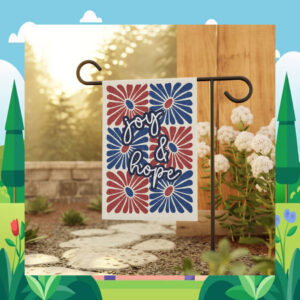 Kamala Harris Tim Walz Joy & Hope 2024 Garden Flag