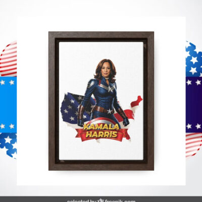 Kamala Harris Wall Art For Bedroom Decor Poster