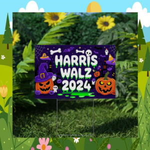 Kamala Harris Walz for President Halloween Yard Sign