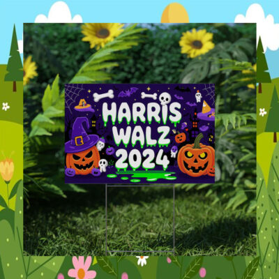 Kamala Harris Walz for President Halloween Yard Sign