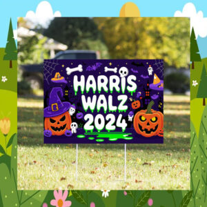 Kamala Harris Walz for President Halloween Yard Sign