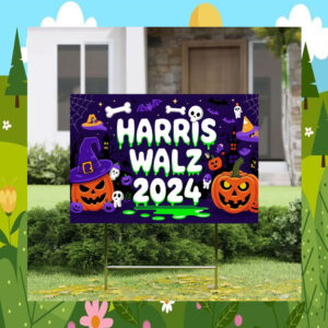 Kamala Harris Walz for President Halloween Yard Sign