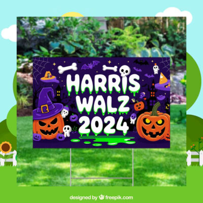 Kamala Harris for President Halloween Yard Sign