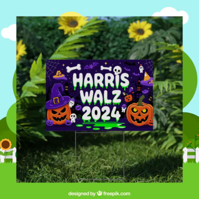 Kamala Harris for President Halloween Yard Sign