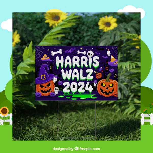 Kamala Harris for President Halloween Yard Sign