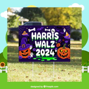 Kamala Harris for President Halloween Yard Sign