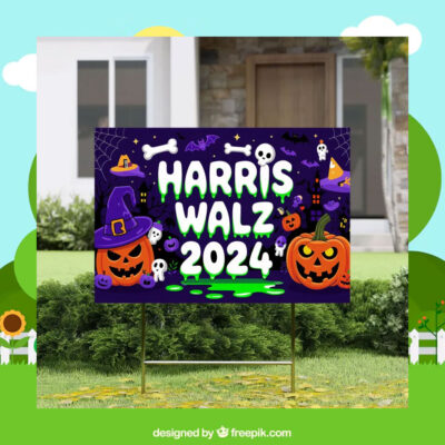 Kamala Harris for President Halloween Yard Sign