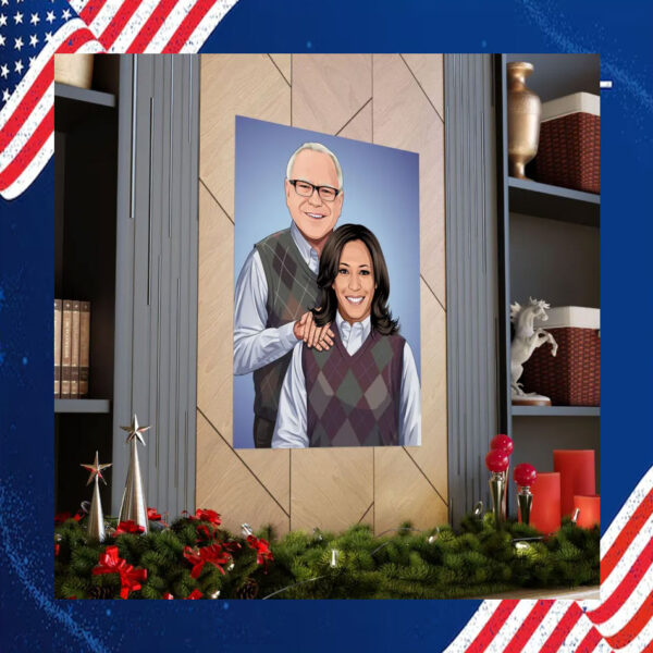 Kamala Harris x Tim Walz 2024 Step Brothers Poster