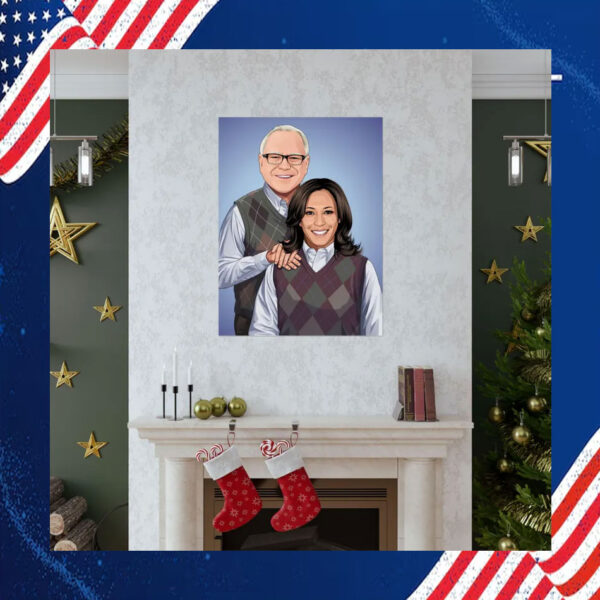 Kamala Harris x Tim Walz 2024 Step Brothers Poster