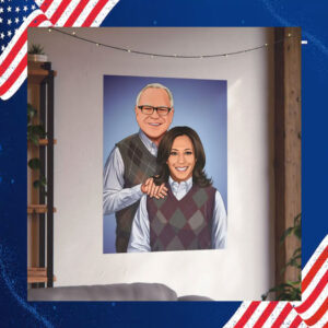 Kamala Harris x Tim Walz 2024 Step Brothers Poster