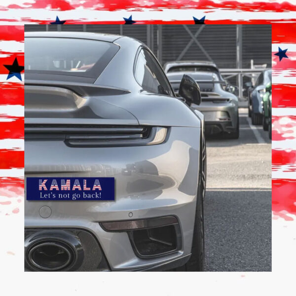 Kamala Let's Not Go Back! Bumper Sticker/Car Magnet