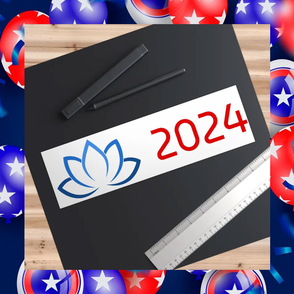 Kamala Lotus 2024 Bumper Sticker