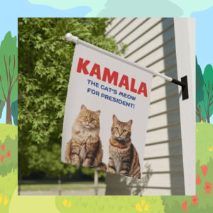 Kamala The Cat's Meow For President! Flag