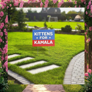 Kittens for Kamala Yard Sign