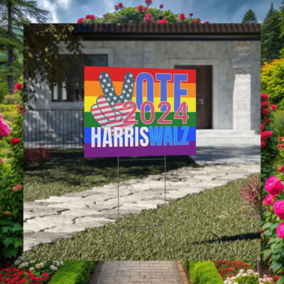 LGBT Vote 2024 Harris Walz Yard Sign