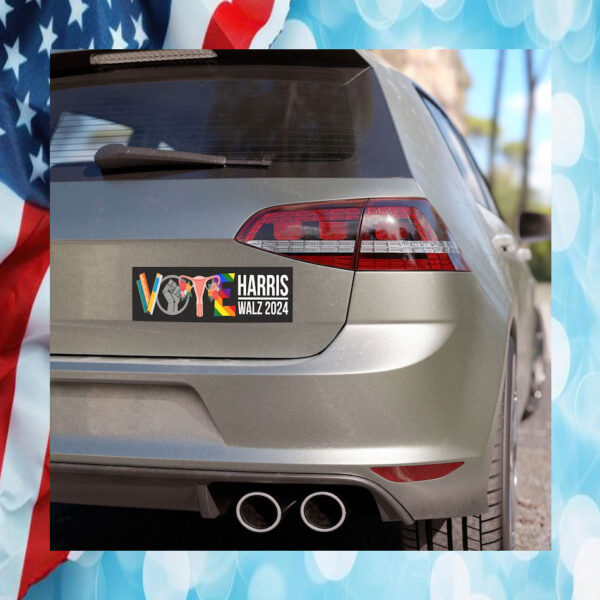 LGBT Vote Harris Walz 2024 Car Magnet