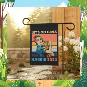 Let's Go Girls Cats for Harris Flag