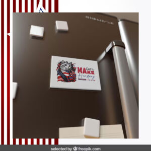 Let's Make Her Story Cat Lady Kamala Car Magnet