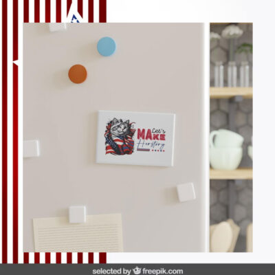 Let's Make Her Story Cat Lady Kamala Car Magnet