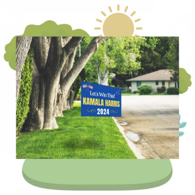Let's Win This! - Kamala Harris 2024 Presidential Election Yard Sign