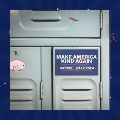 Make America Kind Again Harris Walz 2024 Car Magnet