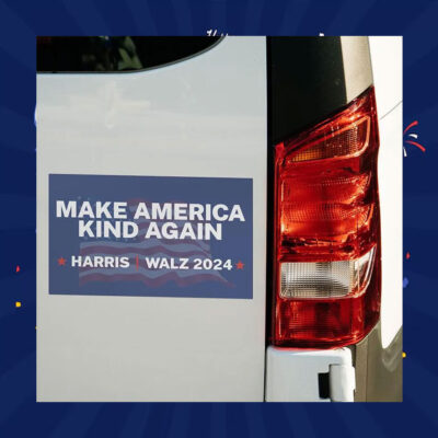 Make America Kind Again Harris Walz 2024 Car Magnet