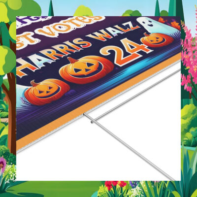 No tricks Just Votes Harris Walz 24 Yard Sign