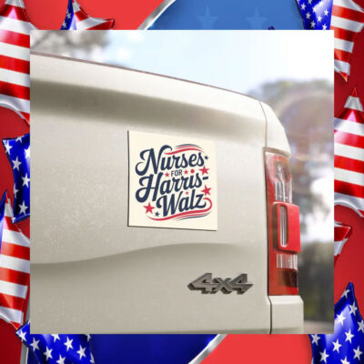 Nurses for Kamala Harris Walz Car Magnet
