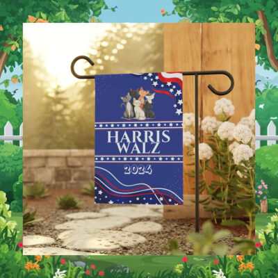 Official Cat For Harris Walz 2024 Yard Flag