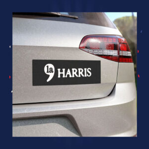 Official Comma La Harris 2024 Car Magnet