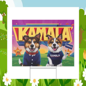 Official Dogs For Kamala 24 Yard Signs