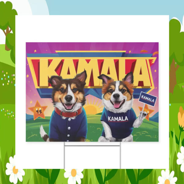 Official Dogs For Kamala 24 Yard Signs