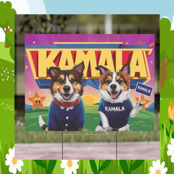 Official Dogs For Kamala 24 Yard Signs
